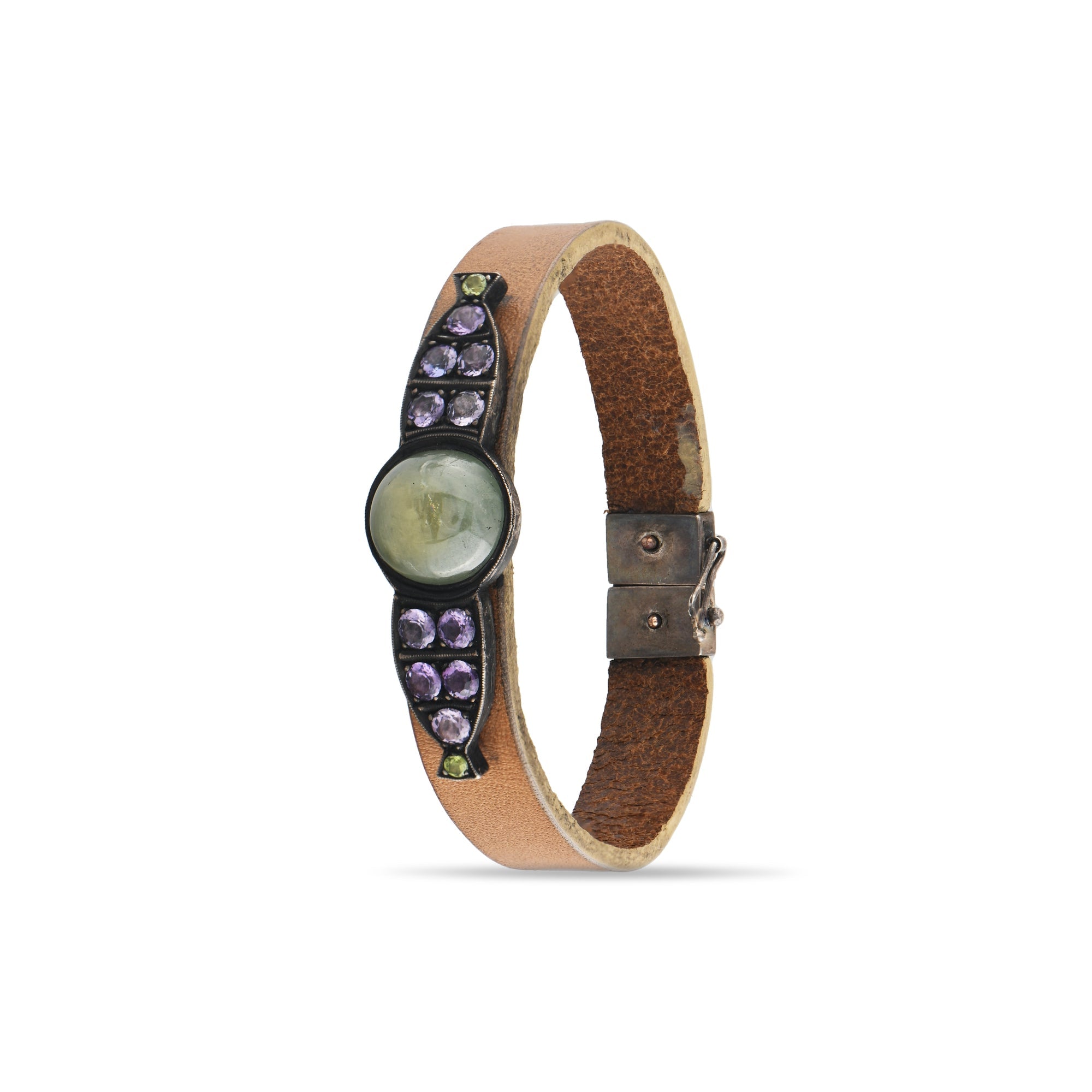 13.68 Carat Natural Emerald Bracelet – Custom Fine Jewelry Design - Gold Stone Diamond