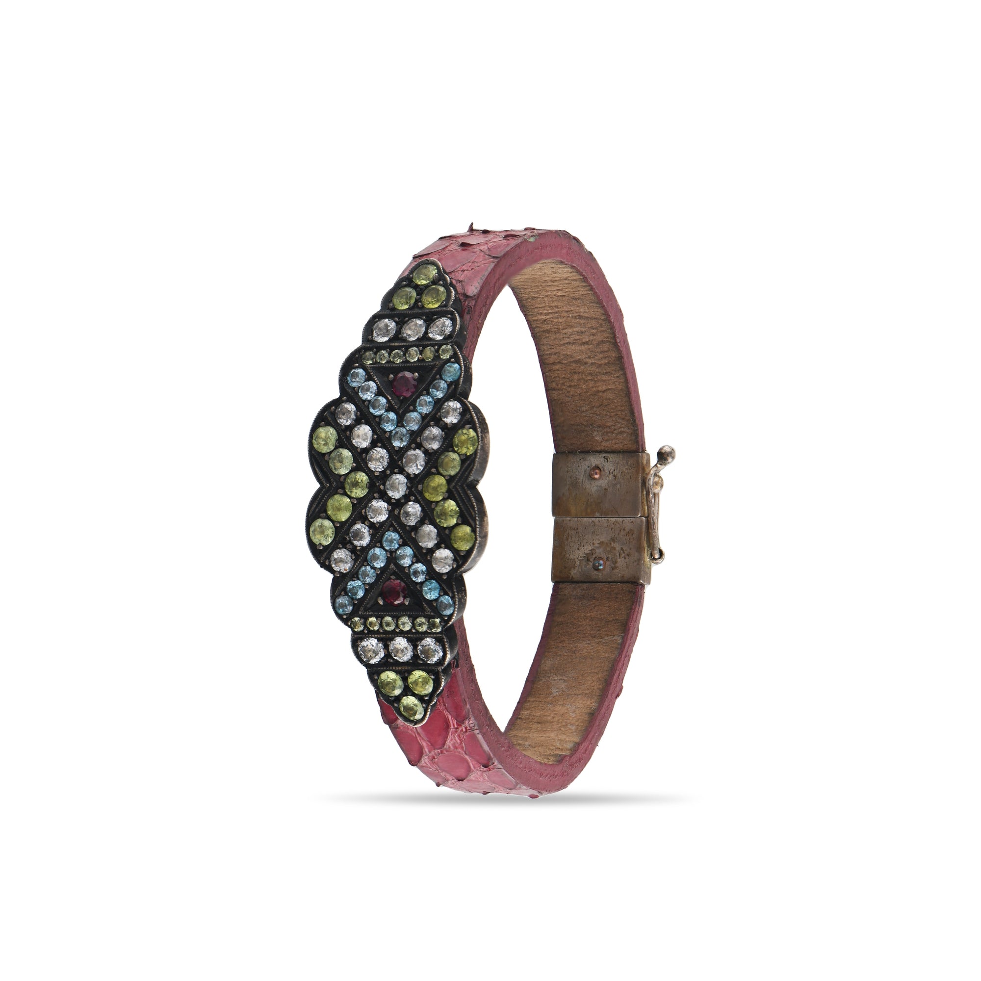 4.1 Carat Natural Gemstone Bracelet – Custom Fine Jewelry Design - Gold Stone Diamond