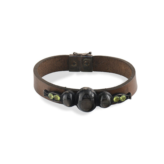 17.39 Carat Natural Gemstone Bracelet – Custom Fine Jewelry Design - Gold Stone Diamond