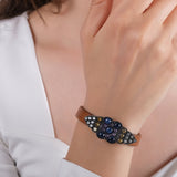 17.42 Carat Natural Sapphire Bracelet – Custom Fine Jewelry Piece - Gold Stone Diamond