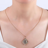 0.21 Carat Natural Diamond Arabic Letter Necklace - Gold Stone Diamond