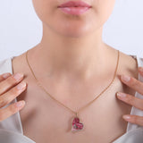 0.17 Carat Natural Diamond Maiden’s Tower Necklace – Fine Jewelry Design - Gold Stone Diamond