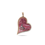 0.17 Carat Natural Diamond Maiden’s Tower Necklace – Fine Jewelry Design - Gold Stone Diamond