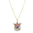 0.15 Carat Natural Diamond Bird Necklace – Elegant Fine Jewelry Design - Gold Stone Diamond