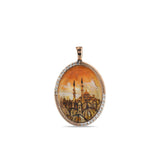 0.19 Carat Natural Diamond Mosque Necklace – Elegant Fine Jewelry Design - Gold Stone Diamond
