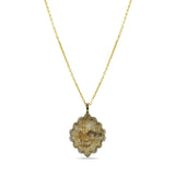 0.18 Carat Natural Diamond Bosphorus Necklace – Fine Jewelry Design - Gold Stone Diamond