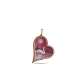 0.17 Carat Natural Diamond Swan Necklace – Elegant Fine Jewelry Design - Gold Stone Diamond