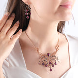 8.34 Carat Natural Diamond and Ruby Necklace – Fine Jewelry Design - Gold Stone Diamond
