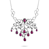 8.34 Carat Natural Diamond and Ruby Necklace – Fine Jewelry Design - Gold Stone Diamond