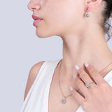 0.05 Carat Natural Diamond Necklace – Elegant Fine Jewelry Design - Gold Stone Diamond