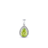 1.03 Carat Natural Diamond and Peridot Necklace – Fine Jewelry Design - Gold Stone Diamond