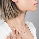 0.11 Carat Baguette Diamond Necklace – Elegant Fine Jewelry Design - Gold Stone Diamond