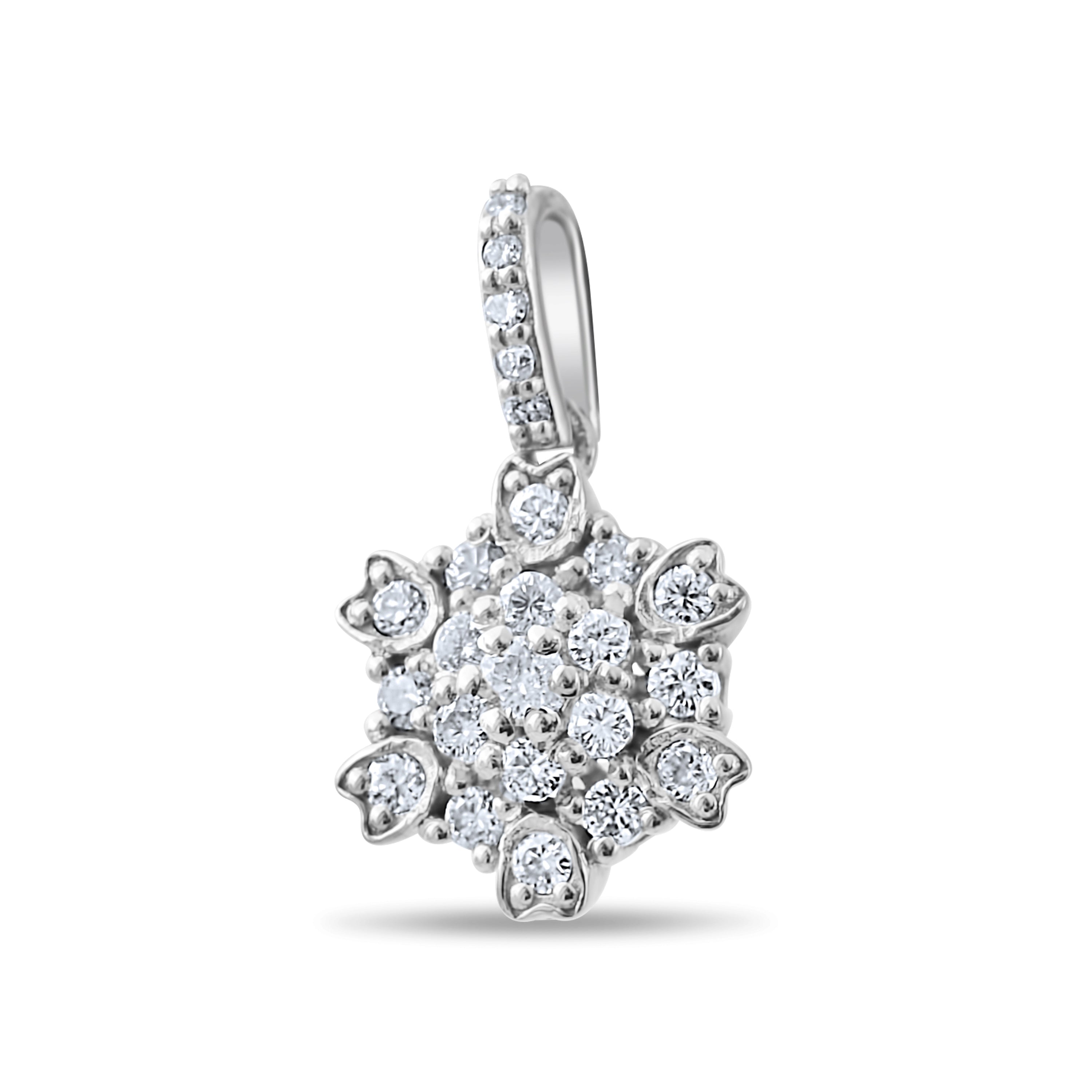 0.34 Carat Natural Diamond Necklace – Elegant Fine Jewelry Design - Gold Stone Diamond