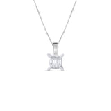 0.11 Carat Baguette Diamond Necklace – Elegant Fine Jewelry Design - Gold Stone Diamond