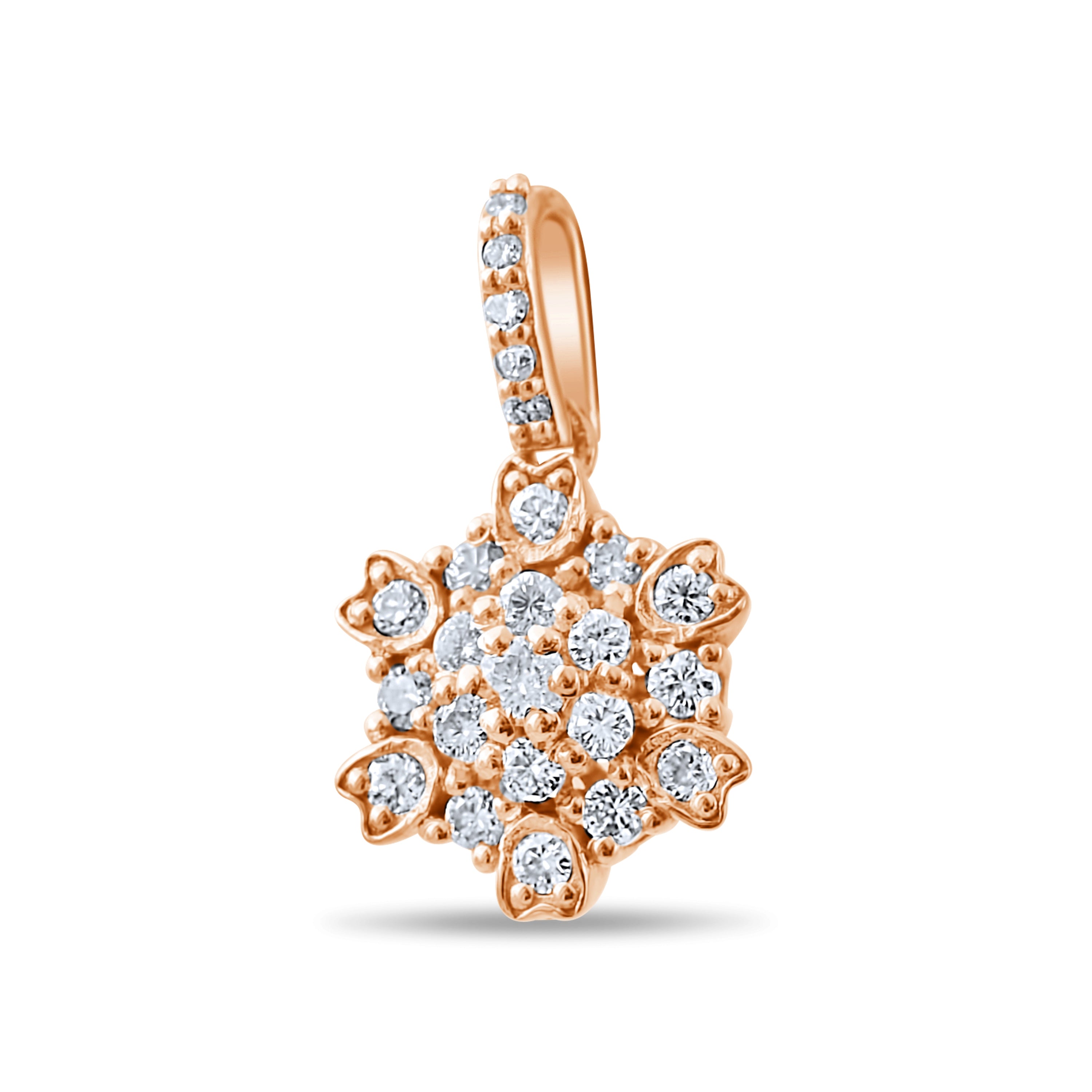 0.34 Carat Natural Diamond Necklace – Elegant Fine Jewelry Design - Gold Stone Diamond