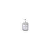 0.12 Carat Baguette Diamond Necklace – Elegant Fine Jewelry Design - Gold Stone Diamond