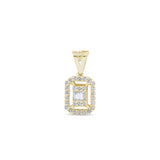 0.15 Carat Baguette Diamond Necklace – Elegant Fine Jewelry Design - Gold Stone Diamond