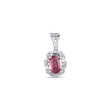 1.4 Carat Natural Diamond and Ruby Necklace – Fine Jewelry Design - Gold Stone Diamond