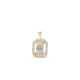 0.18 Carat Baguette Diamond Necklace – Elegant Fine Jewelry Design - Gold Stone Diamond