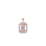 0.18 Carat Baguette Diamond Necklace – Elegant Fine Jewelry Design - Gold Stone Diamond