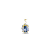 1.15 Carat Natural Diamond and Sapphire Necklace – Fine Jewelry Design - Gold Stone Diamond