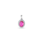 1.01 Carat Natural Diamond and Ruby Necklace – Fine Jewelry Design - Gold Stone Diamond