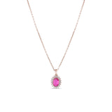 1.01 Carat Natural Diamond and Ruby Necklace – Fine Jewelry Design - Gold Stone Diamond