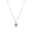 0.69 Carat Natural Diamond and Yellow Sapphire Necklace – Fine Jewelry Design - Gold Stone Diamond