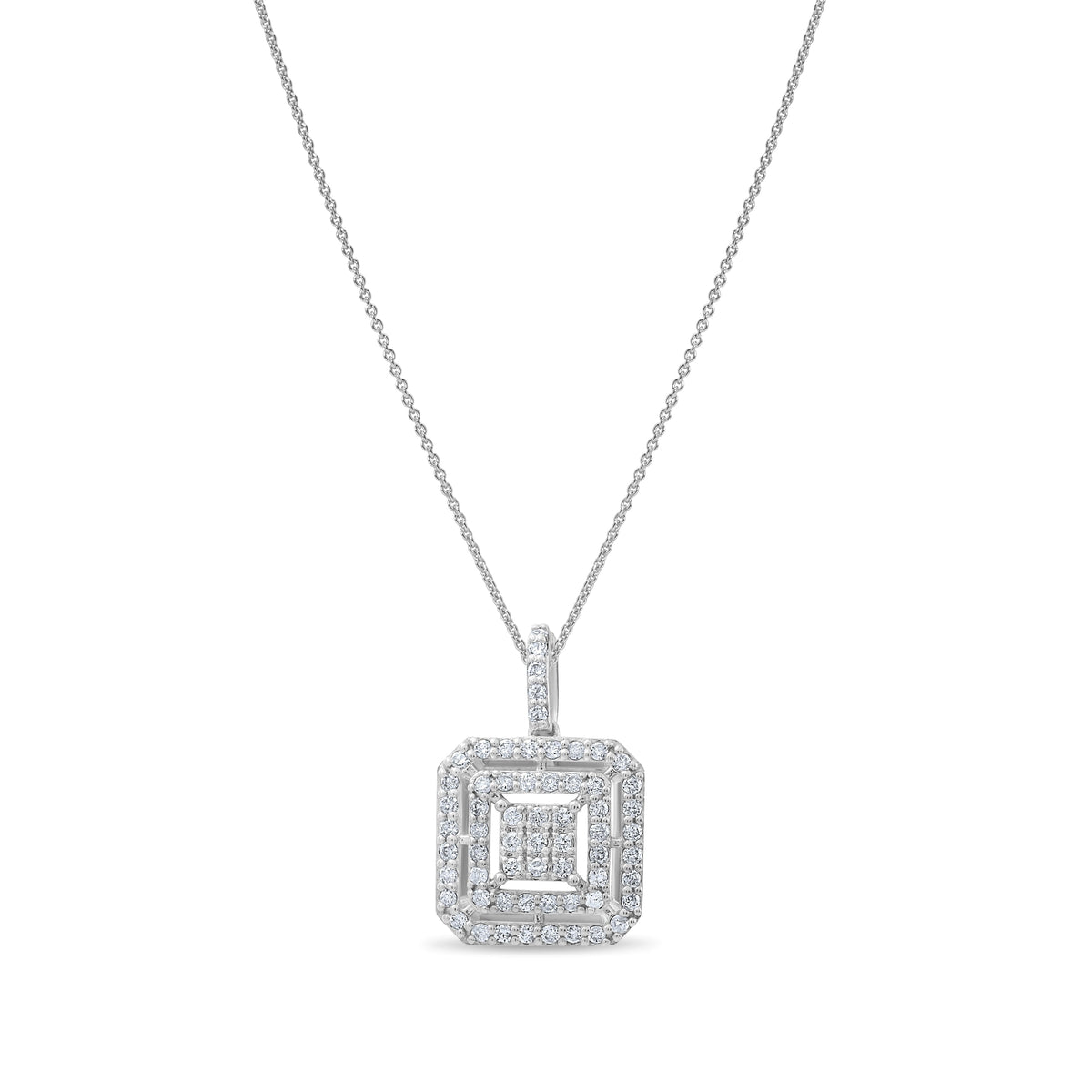 0.48 Carat Natural Diamond Necklace – Elegant Fine Jewelry Design - Gold Stone Diamond