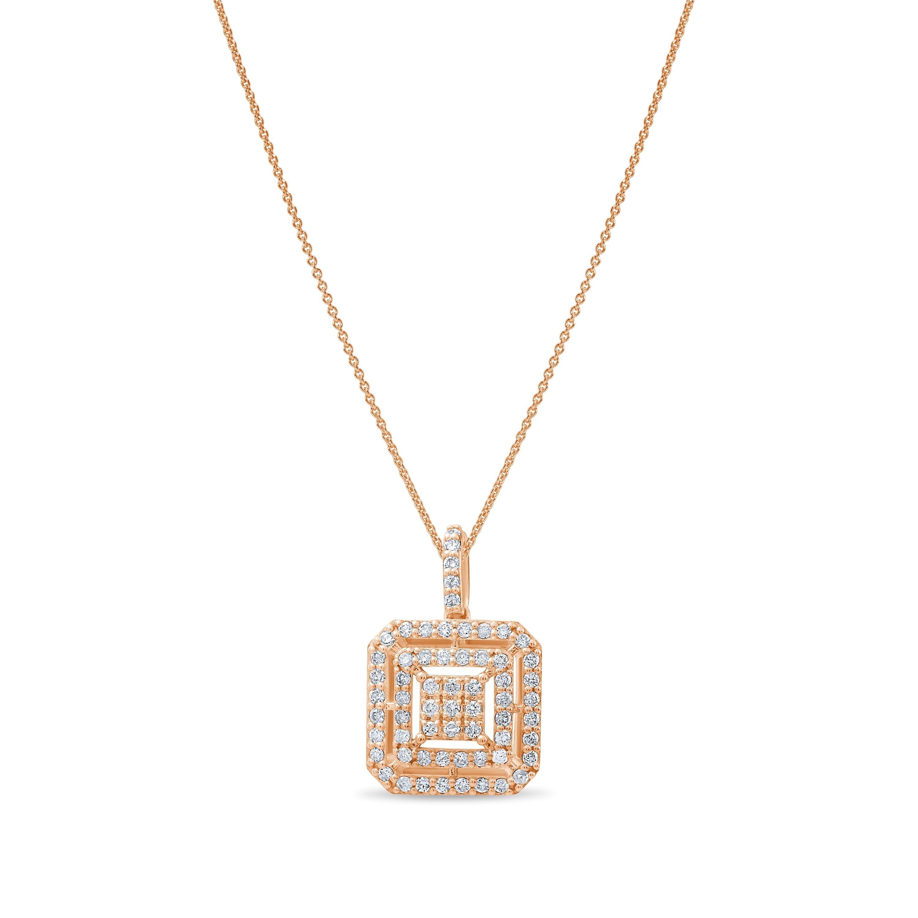 0.48 Carat Natural Diamond Necklace – Elegant Fine Jewelry Design - Gold Stone Diamond