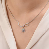 0.40 Carat Baguette Diamond Necklace – Elegant Fine Jewelry Design - Gold Stone Diamond