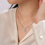 0.40 Carat Baguette Diamond Necklace – Elegant Fine Jewelry Design - Gold Stone Diamond