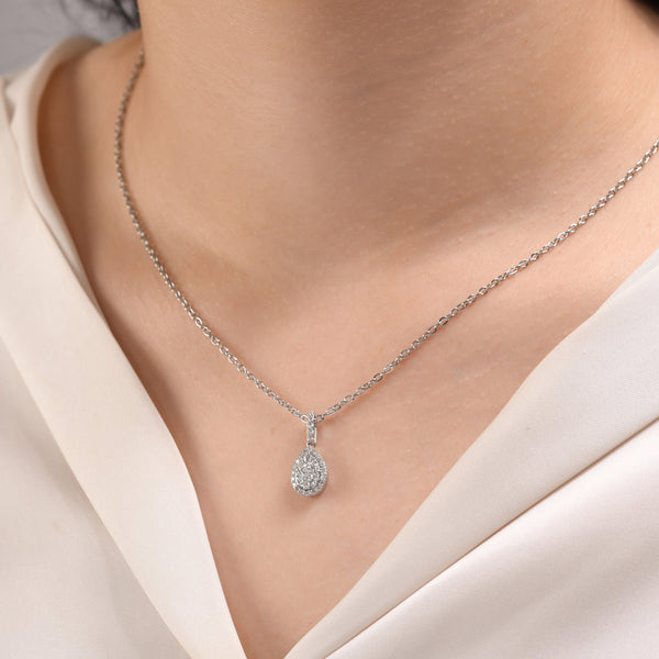 0.29 Carat Natural Diamond Necklace – Elegant Fine Jewelry Design