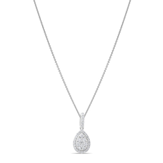 0.29 Carat Natural Diamond Necklace – Elegant Fine Jewelry Design - Gold Stone Diamond