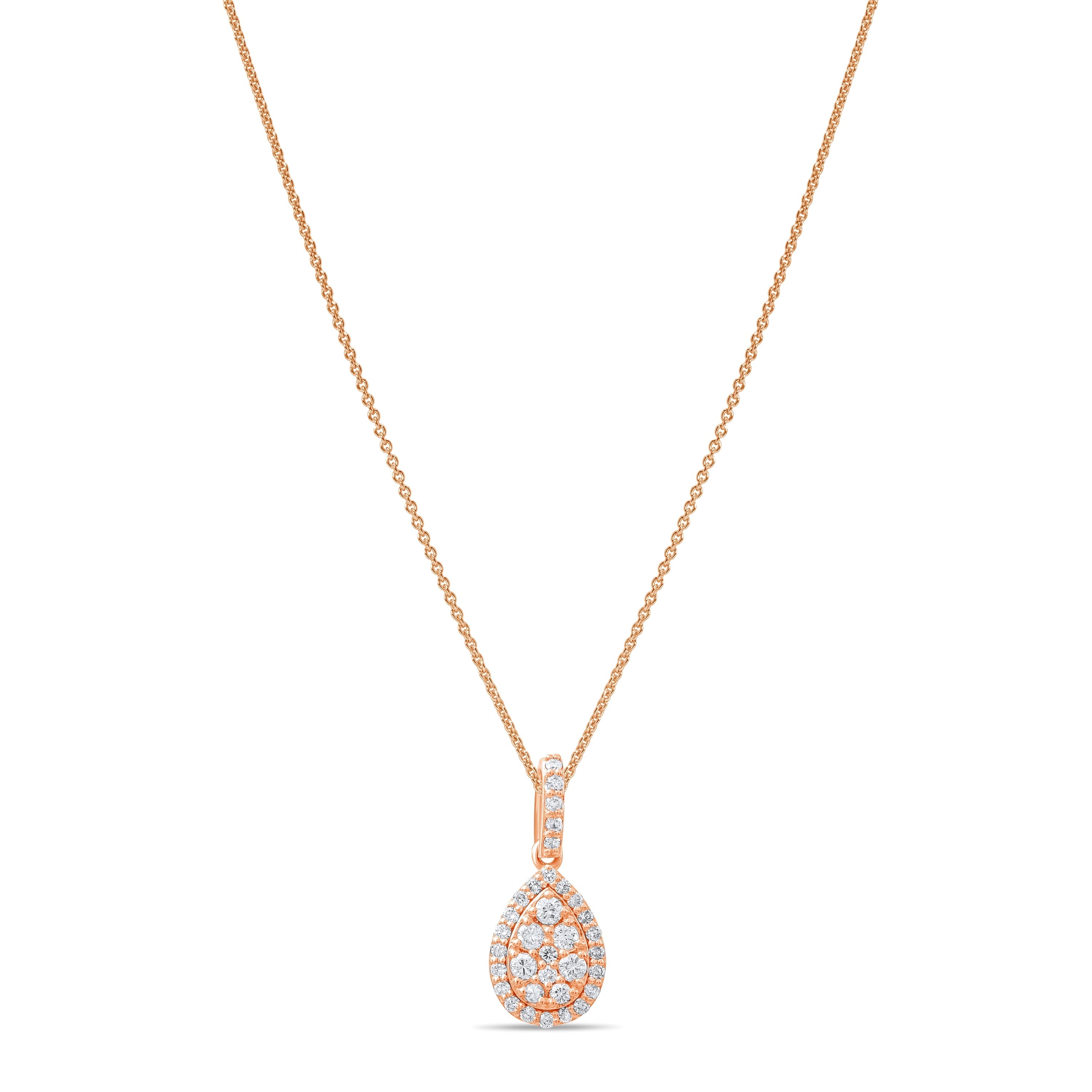 0.29 Carat Natural Diamond Necklace – Elegant Fine Jewelry Design - Gold Stone Diamond