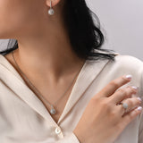 0.42 Carat Natural Diamond Necklace – Elegant Fine Jewelry Design - Gold Stone Diamond