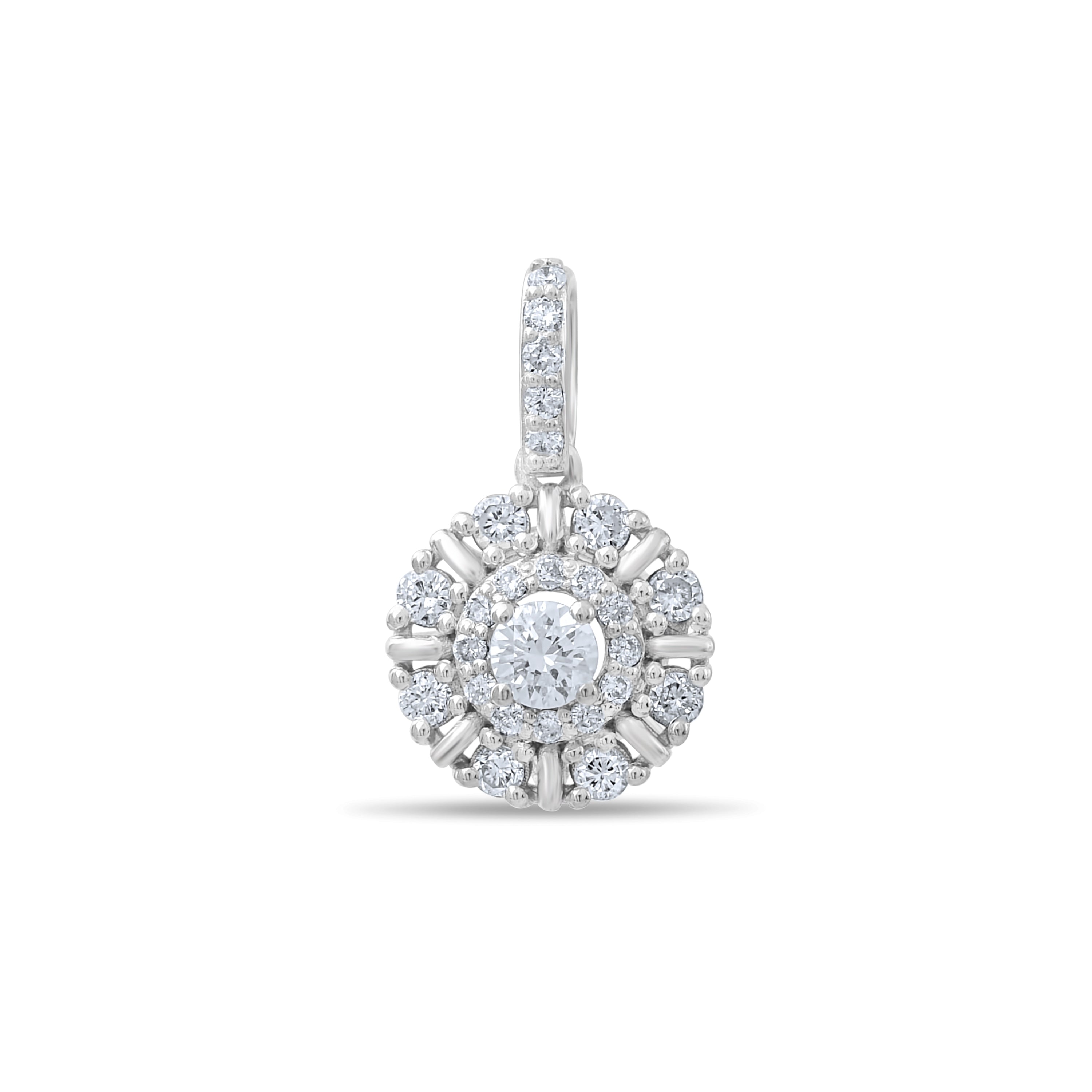 0.42 Carat Natural Diamond Necklace – Elegant Fine Jewelry Design - Gold Stone Diamond