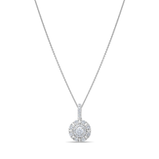 0.42 Carat Natural Diamond Necklace – Elegant Fine Jewelry Design - Gold Stone Diamond