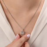0.56 Carat Natural Diamond Necklace – Elegant Fine Jewelry Design - Gold Stone Diamond