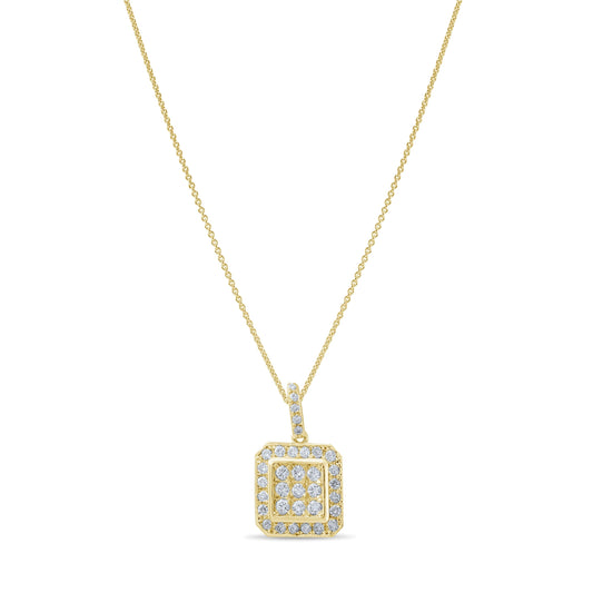 0.56 Carat Natural Diamond Necklace – Elegant Fine Jewelry Design - Gold Stone Diamond