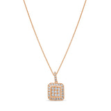 0.56 Carat Natural Diamond Necklace – Elegant Fine Jewelry Design - Gold Stone Diamond