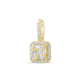 0.26 Carat Baguette Diamond Necklace – Elegant Fine Jewelry Design - Gold Stone Diamond