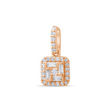0.26 Carat Baguette Diamond Necklace – Elegant Fine Jewelry Design - Gold Stone Diamond