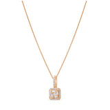 0.26 Carat Baguette Diamond Necklace – Elegant Fine Jewelry Design - Gold Stone Diamond