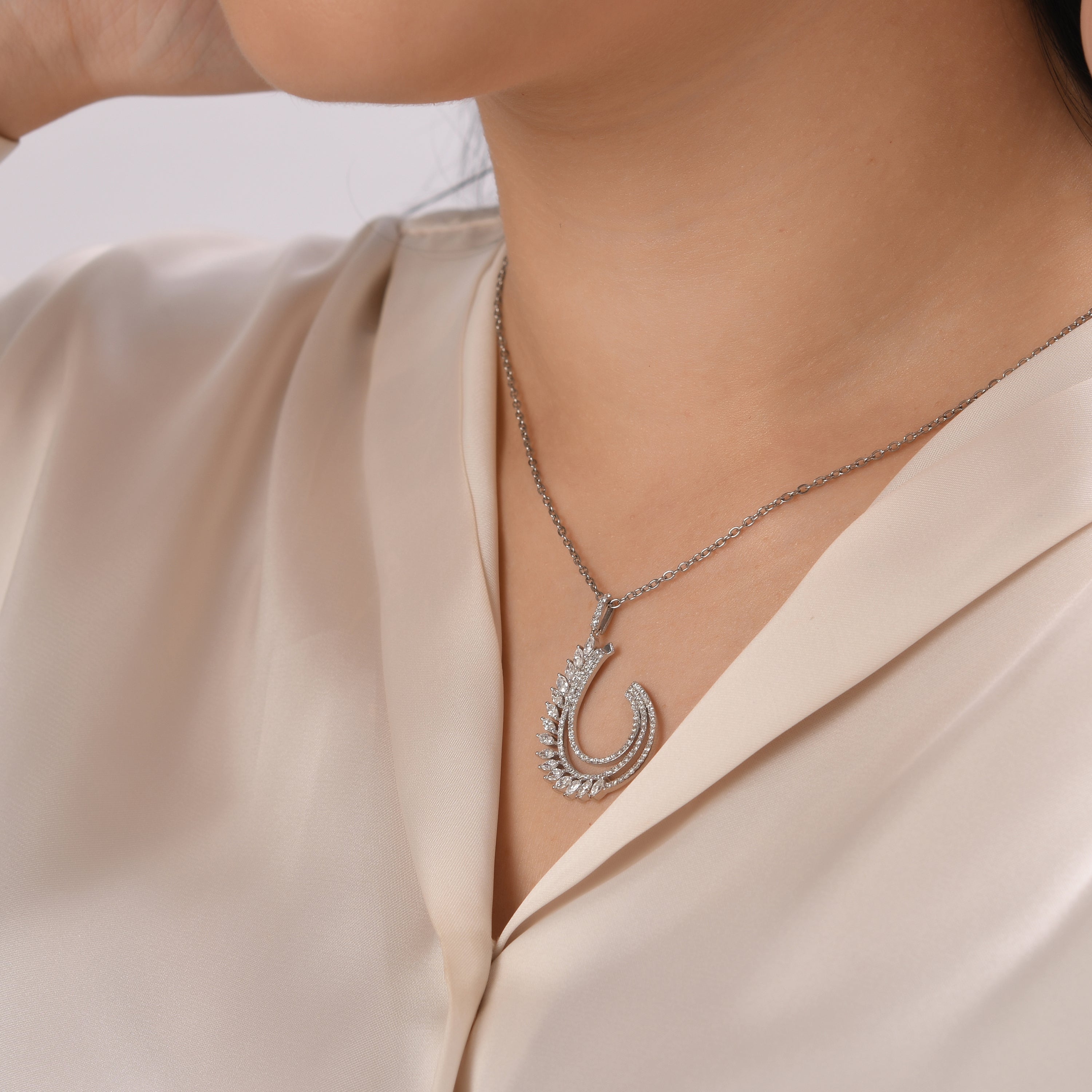 0.64 Carat Natural Diamond Necklace – Elegant Fine Jewelry Design - Gold Stone Diamond