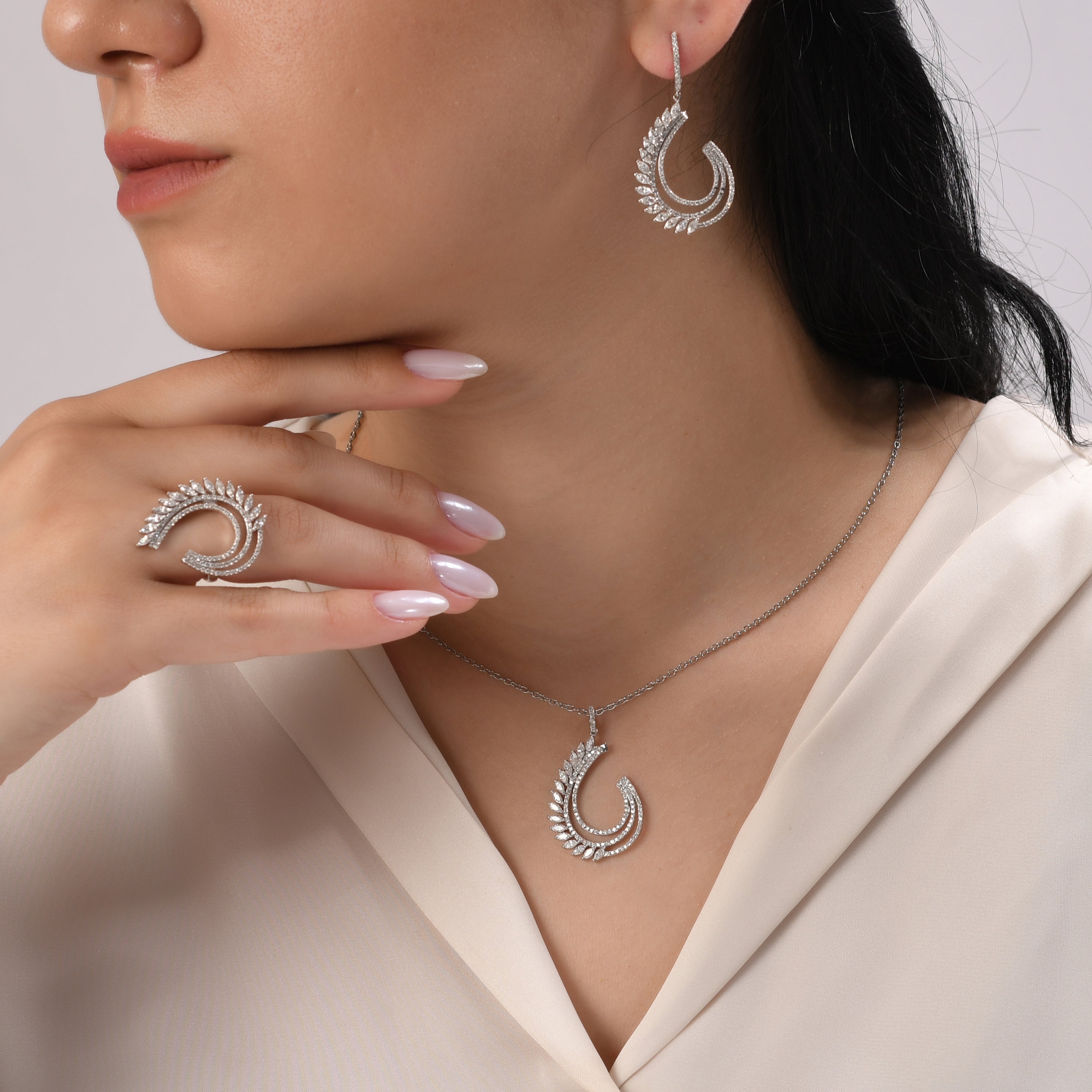 0.64 Carat Natural Diamond Necklace – Elegant Fine Jewelry Design - Gold Stone Diamond