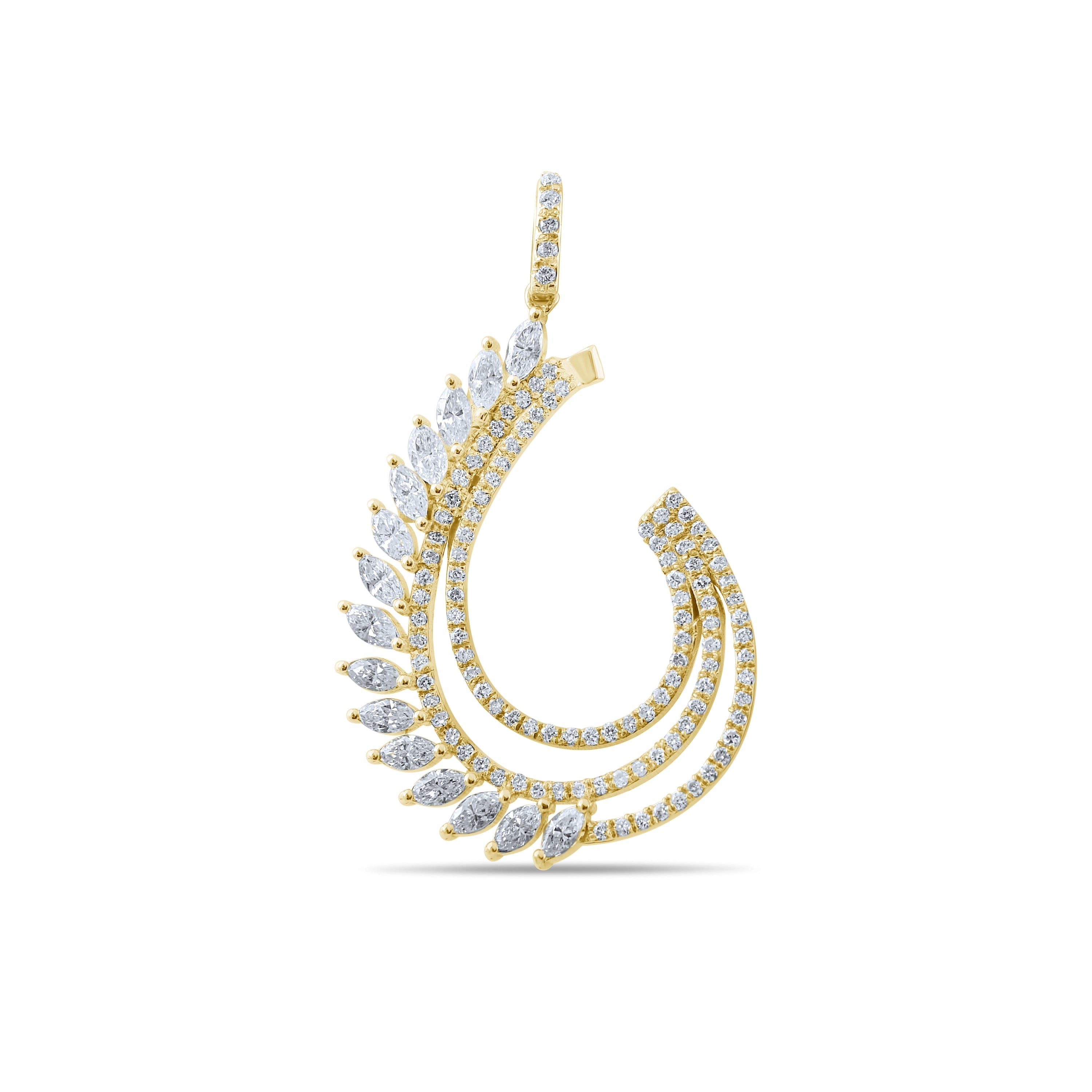0.64 Carat Natural Diamond Necklace – Elegant Fine Jewelry Design - Gold Stone Diamond