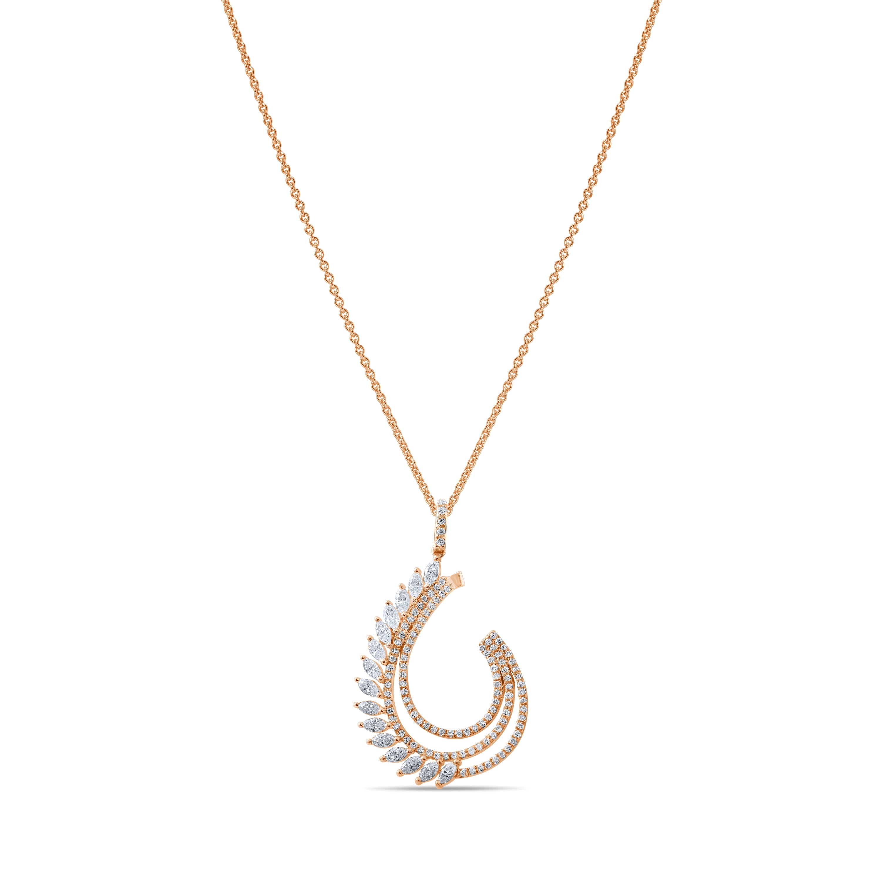 0.64 Carat Natural Diamond Necklace – Elegant Fine Jewelry Design - Gold Stone Diamond