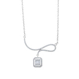 0.46 Carat Baguette Diamond Necklace – Elegant Fine Jewelry Design - Gold Stone Diamond