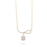 0.46 Carat Baguette Diamond Necklace – Elegant Fine Jewelry Design - Gold Stone Diamond